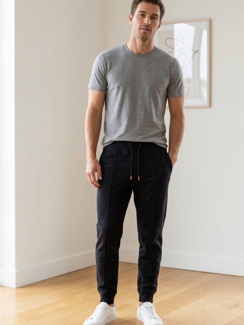 Goodfellow & Co Black Slim Fit Joggers with Drawstring